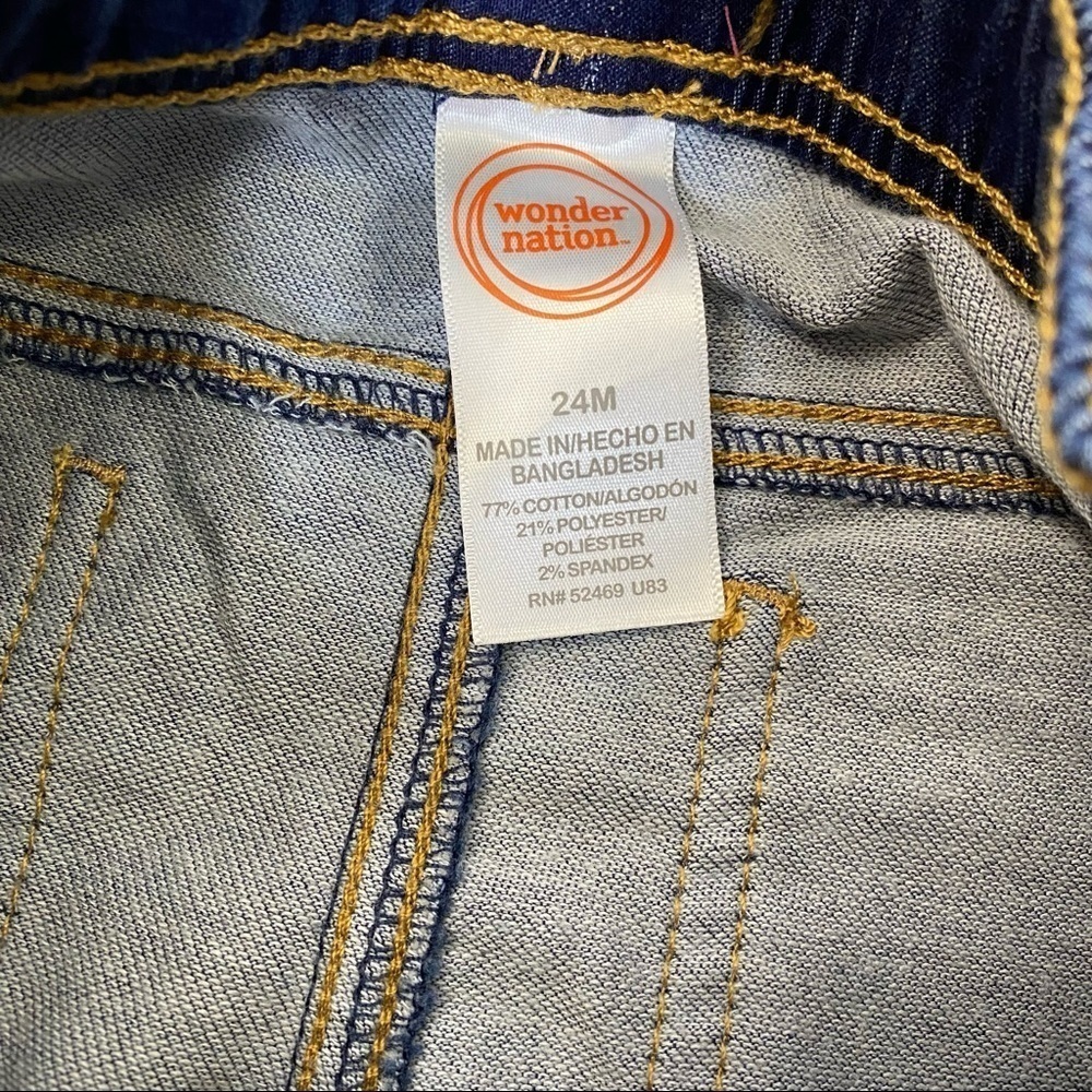 Wonder Nation Boy’s Plaid Button Down & Stretch Denim Short Set 24M - Picture 11 of 11